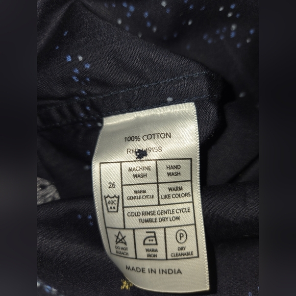 Craft & Flow Celeste Navy Shirt Little Boy's Size 6 New - Picture 6 of 9